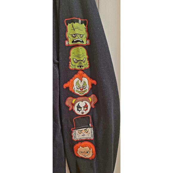 Universal Studios Halloween Horror Nights Screamer T shirt MEDIUM LS Black HHN - Picture 4 of 8